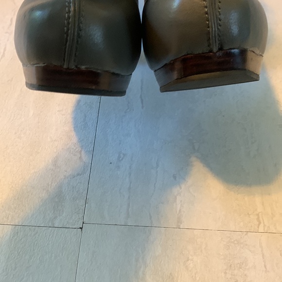 Restricted Women's Gray Leather Back Zipper Platform High Heeled Ankle Boots 8.5 - Picture 9 of 12